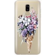 Силіконовий чохол BoxFace Samsung J810 Galaxy J8 2018 Ice Cream Flowers (935021-rs17)