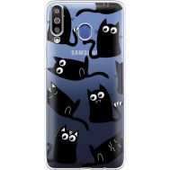 Силіконовий чохол BoxFace Samsung M305 Galaxy M30 с 3D-глазками Black Kitty (36974-cc73)