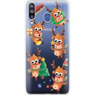 Силіконовий чохол BoxFace Samsung M305 Galaxy M30 с 3D-глазками Reindeer (36974-cc74)