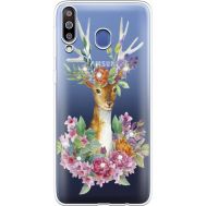 Силіконовий чохол BoxFace Samsung M305 Galaxy M30 Deer with flowers (936974-rs5)