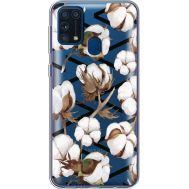 Силіконовий чохол BoxFace Samsung M315 Galaxy M31 Cotton flowers (39092-cc50)