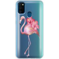 Силіконовий чохол BoxFace Samsung M215 Galaxy M21 Floral Flamingo (39466-cc12)