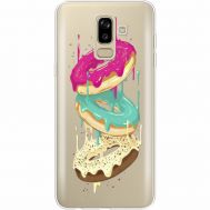 Силіконовий чохол BoxFace Samsung J810 Galaxy J8 2018 Donuts (35021-cc7)