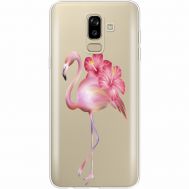 Силіконовий чохол BoxFace Samsung J810 Galaxy J8 2018 Floral Flamingo (35021-cc12)
