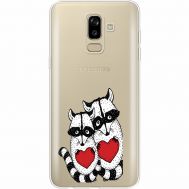 Силіконовий чохол BoxFace Samsung J810 Galaxy J8 2018 Raccoons in love (35021-cc29)