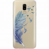 Силіконовий чохол BoxFace Samsung J810 Galaxy J8 2018 Feather (35021-cc38)
