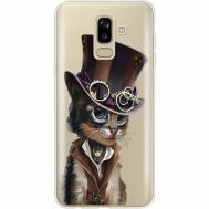 Силіконовий чохол BoxFace Samsung J810 Galaxy J8 2018 Steampunk Cat (35021-cc39)