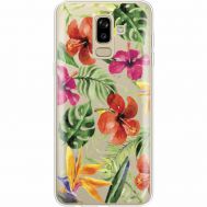 Силіконовий чохол BoxFace Samsung J810 Galaxy J8 2018 Tropical Flowers (35021-cc43)