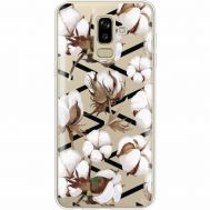 Силіконовий чохол BoxFace Samsung J810 Galaxy J8 2018 Cotton flowers (35021-cc50)