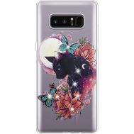 Силіконовий чохол BoxFace Samsung N950F Galaxy Note 8 Cat in Flowers (935949-rs10)