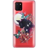 Силіконовий чохол BoxFace Samsung N770 Galaxy Note 10 Lite Cat in Flowers (38846-rs10)