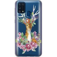 Силіконовий чохол BoxFace Samsung M315 Galaxy M31 Deer with flowers (939092-rs5)