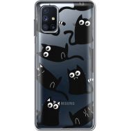 Силіконовий чохол BoxFace Samsung M515 Galaxy M51 с 3D-глазками Black Kitty (40938-cc73)