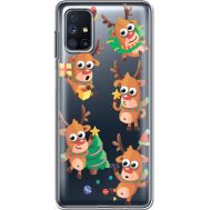 Силіконовий чохол BoxFace Samsung M515 Galaxy M51 с 3D-глазками Reindeer (40938-cc74)
