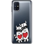 Силіконовий чохол BoxFace Samsung M515 Galaxy M51 Raccoons in love (40938-cc29)