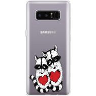 Силіконовий чохол BoxFace Samsung N950F Galaxy Note 8 Raccoons in love (35949-cc29)