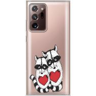 Силіконовий чохол BoxFace Samsung N985 Galaxy Note 20 Ultra Raccoons in love (40574-cc29)