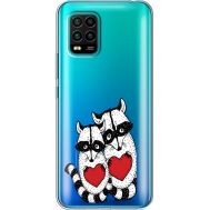 Силіконовий чохол BoxFace Xiaomi Mi 10 Lite Raccoons in love (39439-cc29)