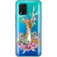 Силіконовий чохол BoxFace Xiaomi Mi 10 Lite Deer with flowers (939439-rs5)