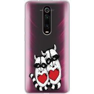 Силіконовий чохол BoxFace Xiaomi Mi 9T / Mi 9T Pro Raccoons in love (37377-cc29)