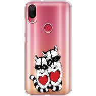 Силіконовий чохол BoxFace Xiaomi Mi Play Raccoons in love (36658-cc29)