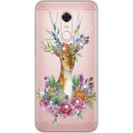 Силіконовий чохол BoxFace Xiaomi Redmi 5 Plus Deer with flowers (934969-rs5)