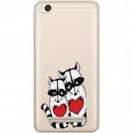 Силіконовий чохол BoxFace Xiaomi Redmi 4A Raccoons in love (35073-cc29)