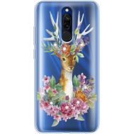 Силіконовий чохол BoxFace Xiaomi Redmi 8 Deer with flowers (938412-rs5)
