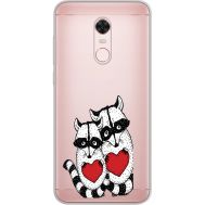 Силіконовий чохол BoxFace Xiaomi Redmi 5 Plus Raccoons in love (34969-cc29)