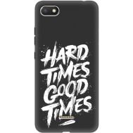 Силіконовий чохол BoxFace Xiaomi Redmi 6A hard times good times (35160-bk72)