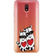 Силіконовий чохол BoxFace Xiaomi Redmi 8A Raccoons in love (38342-cc29)