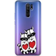 Силіконовий чохол BoxFace Xiaomi Redmi 9 Raccoons in love (40234-cc29)