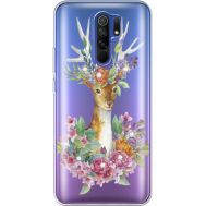 Силіконовий чохол BoxFace Xiaomi Redmi 9 Deer with flowers (940234-rs5)