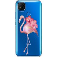 Силіконовий чохол BoxFace Xiaomi Redmi 9C Floral Flamingo (40880-cc12)