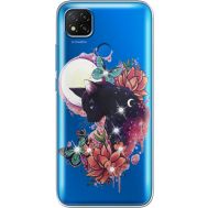 Силіконовий чохол BoxFace Xiaomi Redmi 9C Cat in Flowers (940880-rs10)