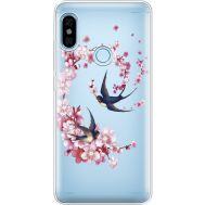 Силіконовий чохол BoxFace Xiaomi Redmi Note 5 / Note 5 Pro Swallows and Bloom (934970-rs4)
