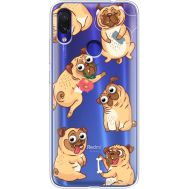 Силіконовий чохол BoxFace Xiaomi Redmi Note 7 с 3D-глазками Pug (36208-cc77)