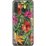 Силіконовий чохол BoxFace Samsung A215 Galaxy A21 Tropical Flowers (39761-cc43)