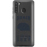Силіконовий чохол BoxFace Samsung A215 Galaxy A21 Sexy Brain (39761-cc47)