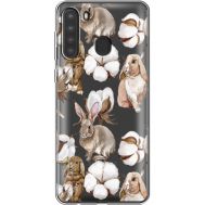 Силіконовий чохол BoxFace Samsung A215 Galaxy A21 Cotton and Rabbits (39761-cc49)