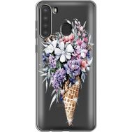 Силіконовий чохол BoxFace Samsung A215 Galaxy A21 Ice Cream Flowers (939761-rs17)