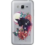 Силіконовий чохол BoxFace Samsung J2 Prime Cat in Flowers (935053-rs10)