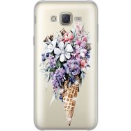 Силіконовий чохол BoxFace Samsung J701 Galaxy J7 Neo Duos Ice Cream Flowers (935624-rs17)