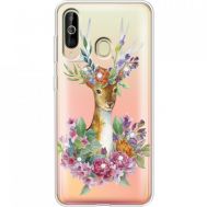 Силіконовий чохол BoxFace Samsung A6060 Galaxy A60 Deer with flowers (937397-rs5)