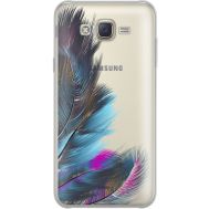 Силіконовий чохол BoxFace Samsung J701 Galaxy J7 Neo Duos Feathers (35624-cc48)