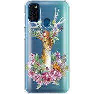Силіконовий чохол BoxFace Samsung M307 Galaxy M30s Deer with flowers (938210-rs5)