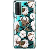 Силіконовий чохол BoxFace Huawei P Smart 2021 Cotton flowers (41134-cc50)