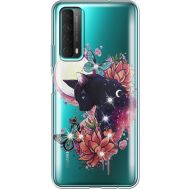 Силіконовий чохол BoxFace Huawei P Smart 2021 Cat in Flowers (941134-rs10)