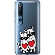 Силіконовий чохол BoxFace Xiaomi Mi 10 Pro Raccoons in love (39442-cc29)