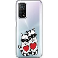 Силіконовий чохол BoxFace Xiaomi Mi 10T/ Mi 10T Pro Raccoons in love (41081-cc29)